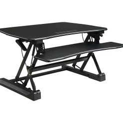 Lorell® V2 Gas-Lift Sit-To-Stand Desk Riser, 19-1/2