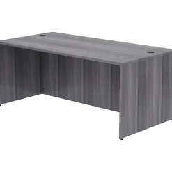 LorellĀ® 71"W Computer Desk, Weathered Charcoal