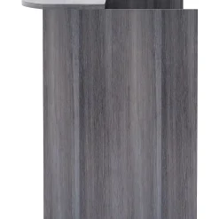 Lorell® 72"W Reception Computer Desk, Weathered Charcoal