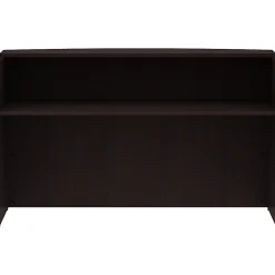 LorellĀ® 72"W Reception Computer Desk, Espresso