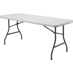 LorellĀ® 60"W Rectangular Banquet Table, Gray