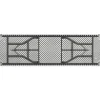 Lorell® 96"W Rectangular Banquet Table, Black/Gray
