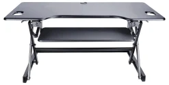 Lorell™ XL Height-Adjustable Desk Riser, 46" x 24", Black