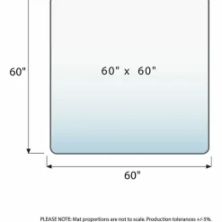Lorell® XXL Polycarbonate Multi-Surface Chair Mat, 60