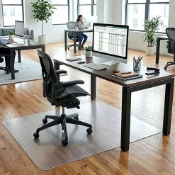Lorell® XXL Polycarbonate Multi-Surface Chair Mat, 60