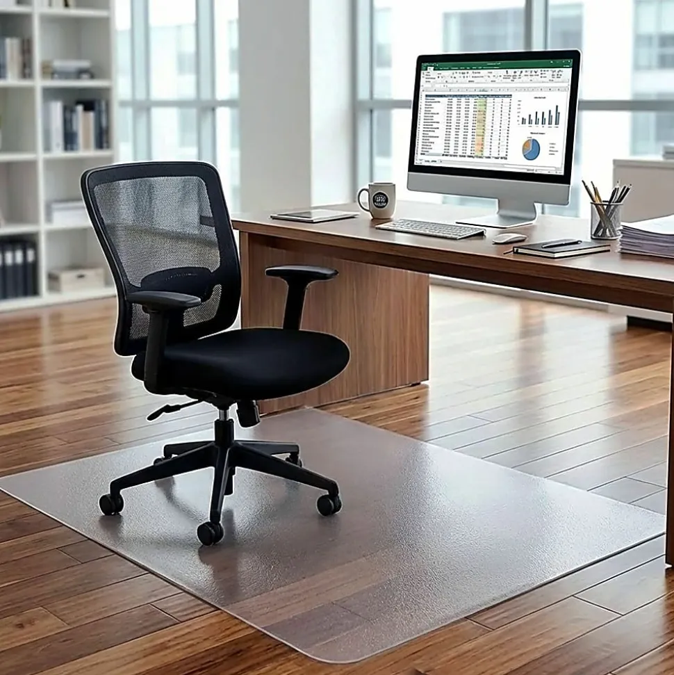 Lorell® XXL Polycarbonate Multi-Surface Chair Mat, 60"x 60"