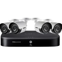 Lorex 8-Channel 1080p HD Outdoor Wired Analog Security System With 1TB DVR And 4 Weatherproof Bullet Security Cameras
