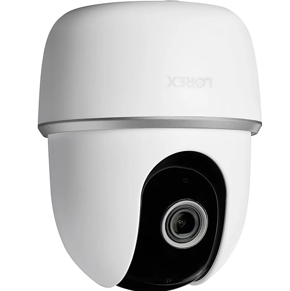 Lorex QHD Indoor Wi-Fi Smart Pan-And-Tilt Security Camera With Person Detection, 4.2"H x 3.9"W x 3.9"D, White