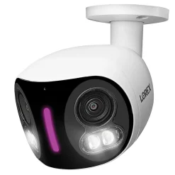 Lorex Wi-Fi 4K Dual-Lens Smart Security Camera With Smart Security Lighting, White