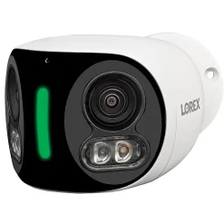 Lorex Wi-Fi 4K Dual-Lens Smart Security Camera With Smart Security Lighting, White