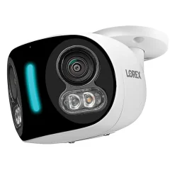 Lorex Wi-Fi 4K Dual-Lens Smart Security Camera With Smart Security Lighting, White