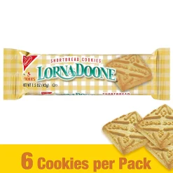 Lorna Doone Shortbread Cookies, 1.5 Oz, 6 Cookies Per Pack, Box Of 30 Packs