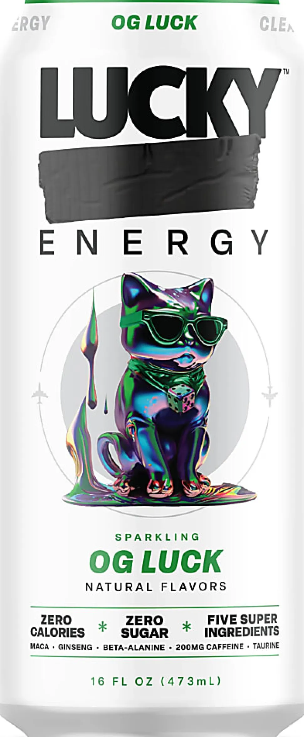 Lucky Energy Drink, OG Luck, 16 Oz, Total Qty 1