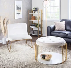LumiSource Moon Floor Lamp, 65-1/4