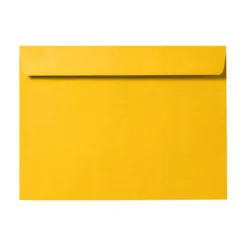 LUX Booklet 6" x 9" Envelopes, Gummed Seal, Sunflower Yellow, Pack Of 1,000