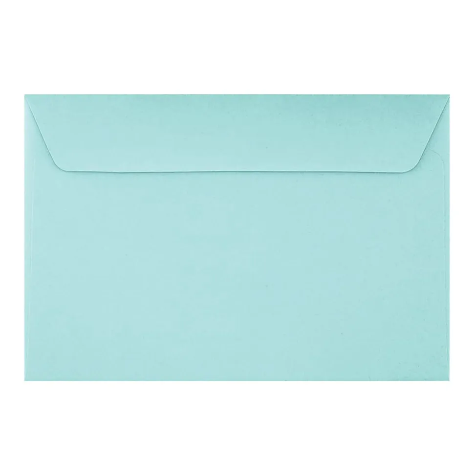 LUX Booklet 6" x 9" Envelopes, Peel & Press Closure, Seafoam, Pack Of 500