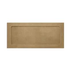 LUX #10 Envelopes, Full-Face Window, Gummed Seal, Grocery Bag, Pack Of 50
