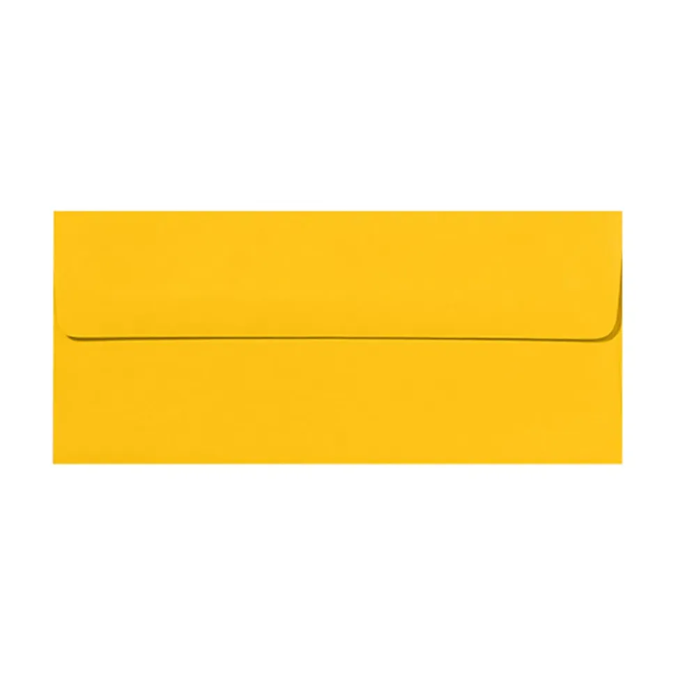 LUX #10 Envelopes, Peel & Press Closure, Sunflower Yellow, Pack Of 250