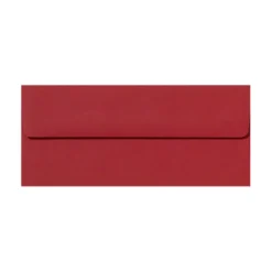 LUX #10 Envelopes, Peel & Press Closure, Ruby Red, Pack Of 50