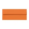 LUX #10 Envelopes, Peel & Press Closure, Mandarin Orange, Pack Of 50