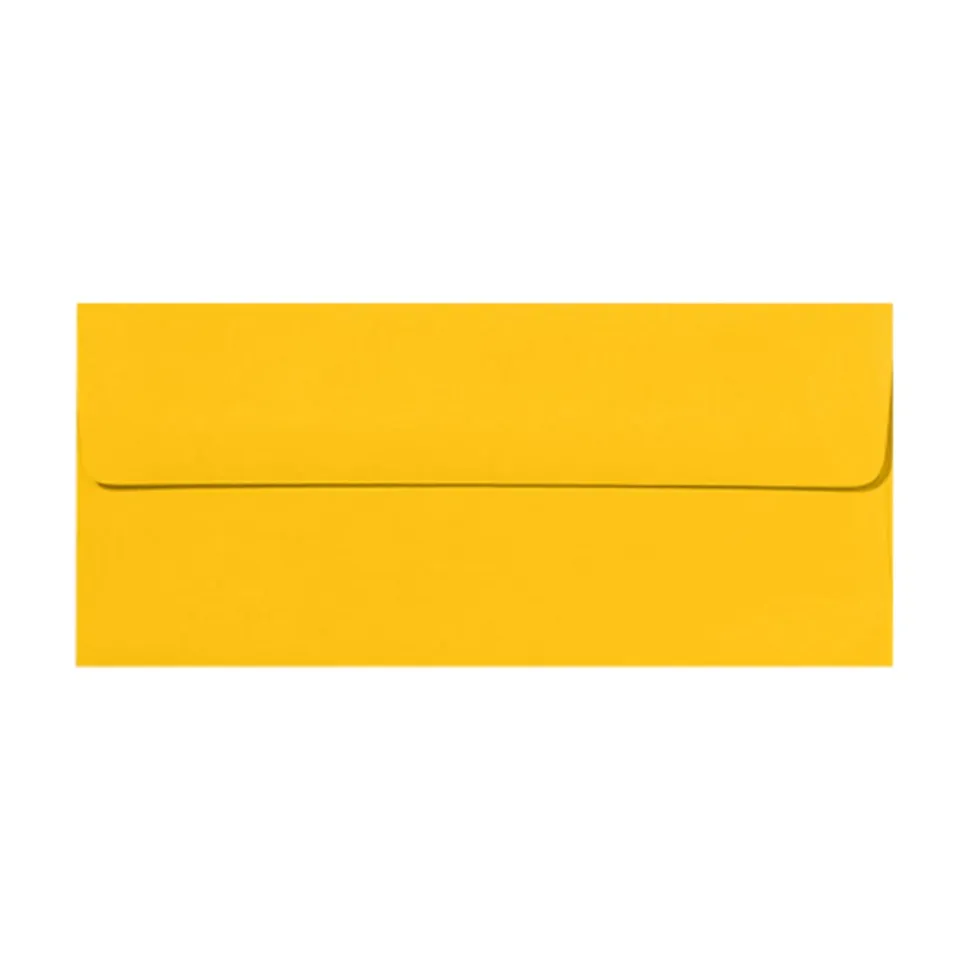 LUX #10 Envelopes, Peel & Press Closure, Sunflower Yellow, Pack Of 500