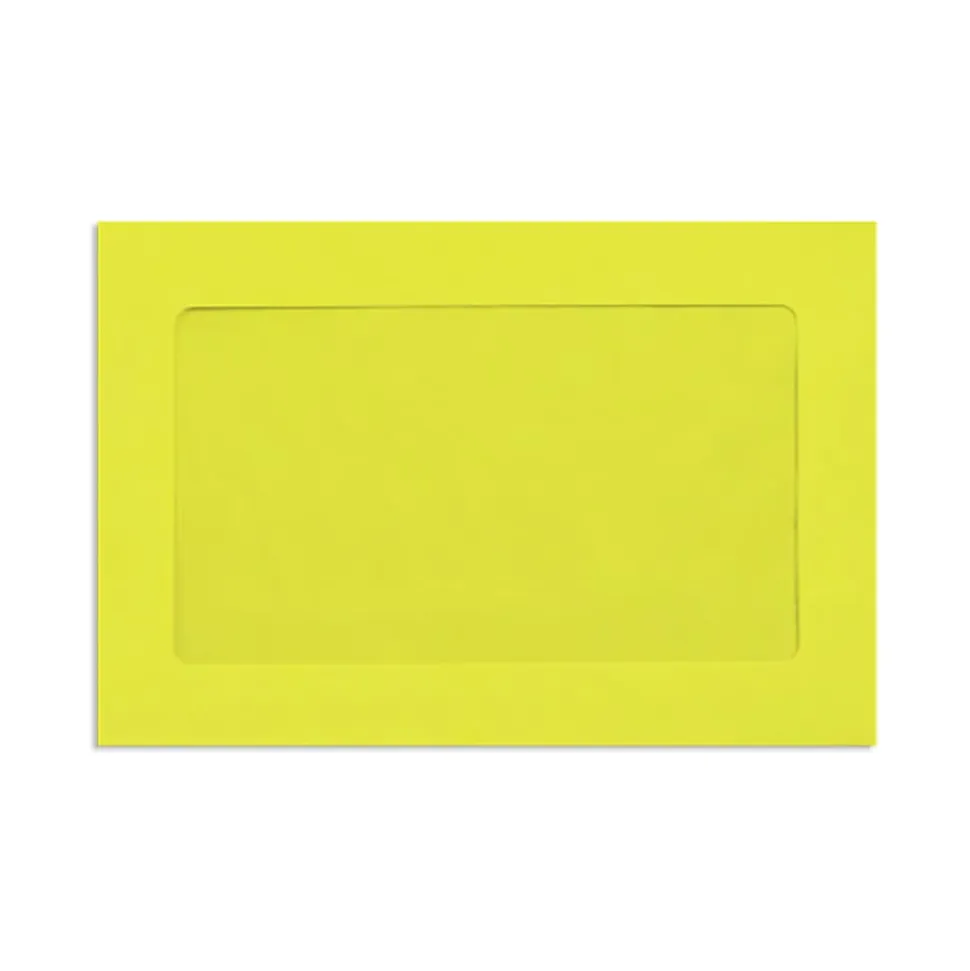 LUX #6 1/2 Full-Face Window Envelopes, Middle Window, Gummed Seal, Citrus, Pack Of 1,000