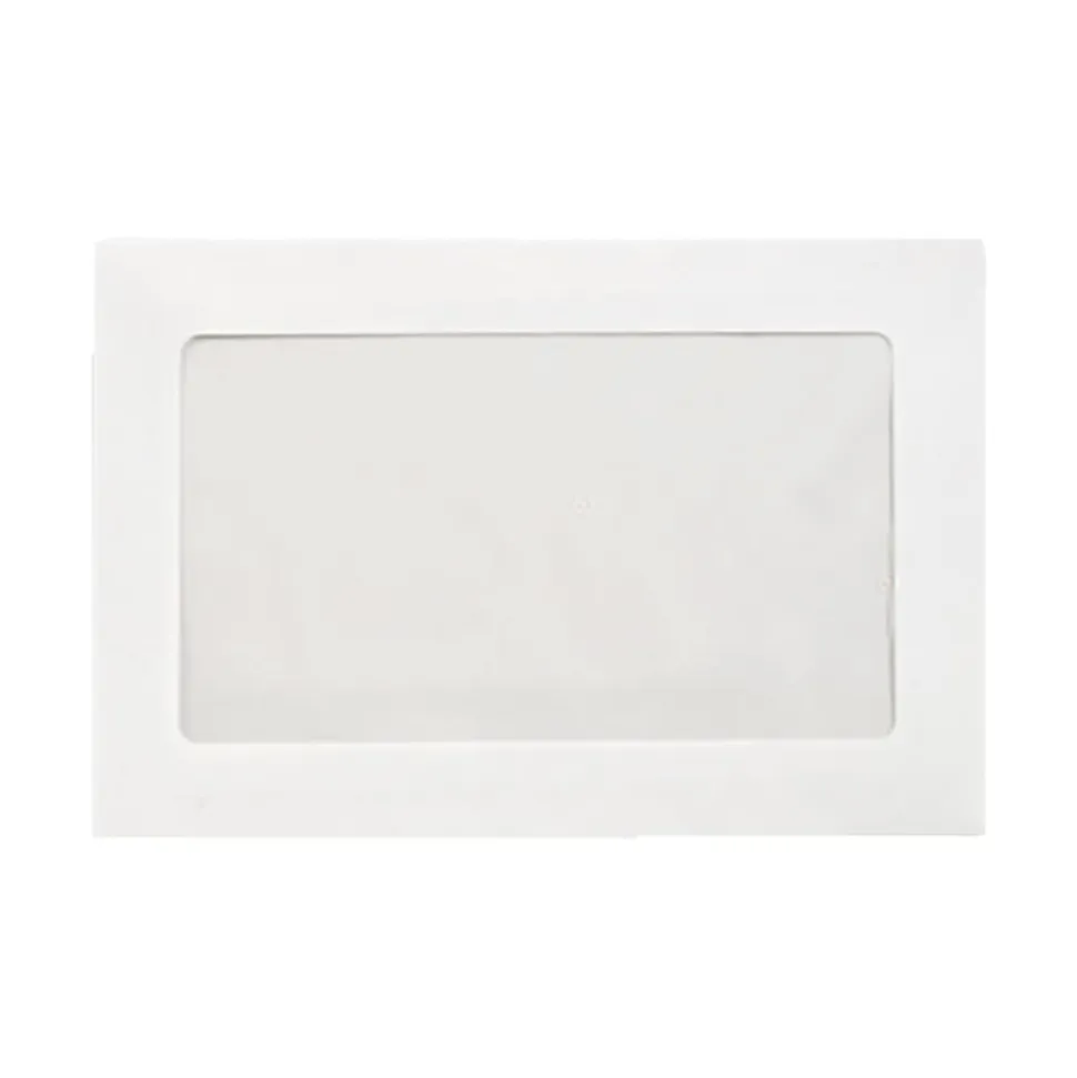 LUX #6 1/2 Full-Face Window Envelopes, Middle Window, Gummed Seal, Bright White, Pack Of 250