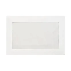 LUX #6 1/2 Full-Face Window Envelopes, Middle Window, Gummed Seal, Bright White, Pack Of 1,000