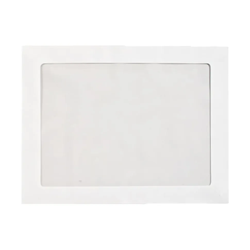 LUX #9 Full-Face Window Envelopes, Middle Window, Self-Adhesive, Bright White, Pack Of 250