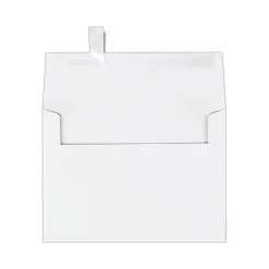 LUX Invitation Envelopes, A7, Peel & Stick Closure, White, Pack Of 500