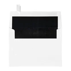 LUX Invitation Envelopes, A7, Peel & Stick Closure, Black/White, Pack Of 1,000