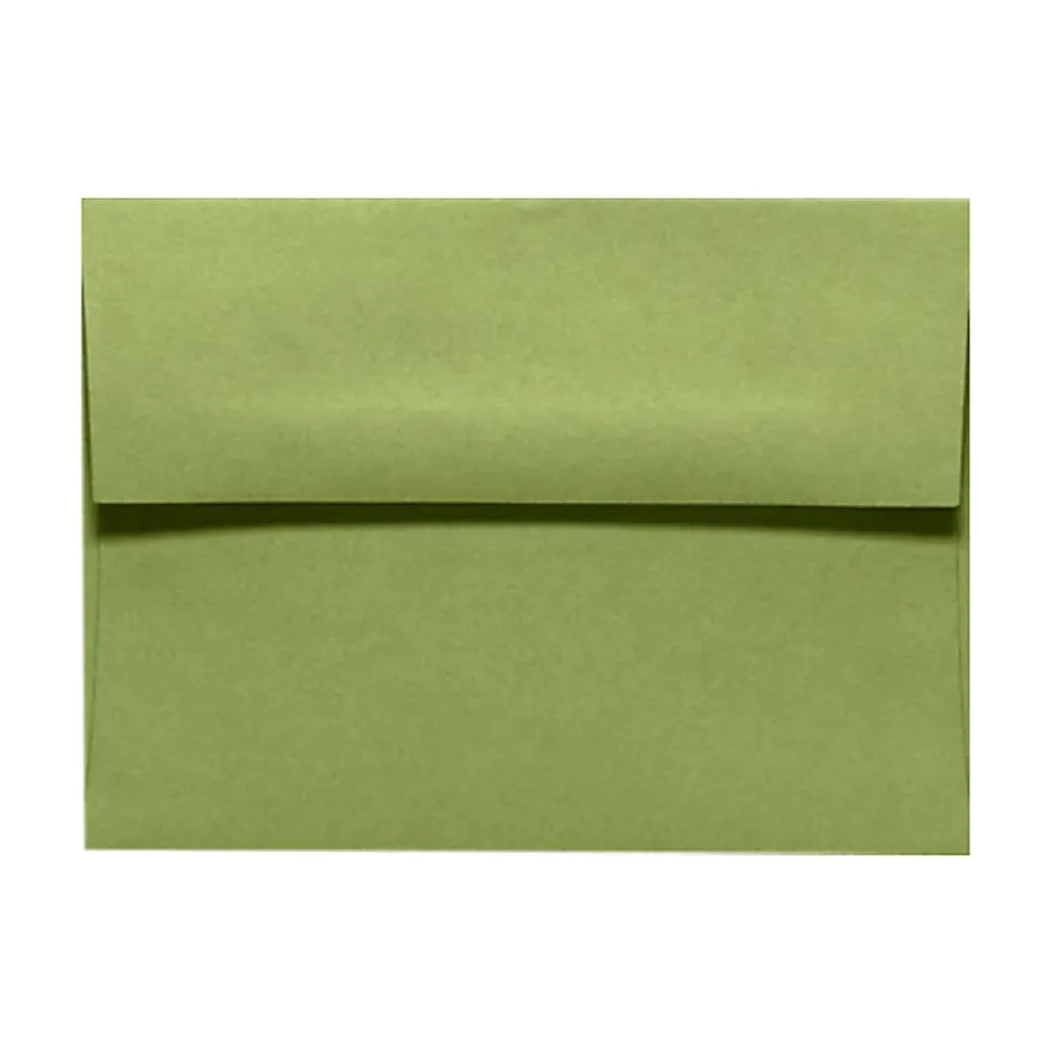 LUX Invitation Envelopes, A7, Peel & Stick Closure, Avocado Green, Pack Of 1,000