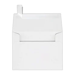 LUX Invitation Envelopes, A2, Peel & Press Closure, White, Pack Of 1,000
