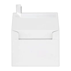 LUX Invitation Envelopes, A2, Peel & Press Closure, White, Pack Of 500