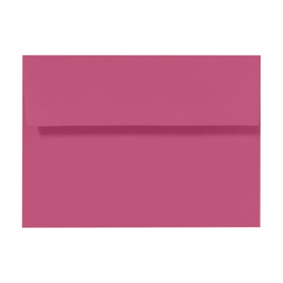 LUX Invitation Envelopes, #4 Bar (A1), Peel & Press Closure, Magenta, Pack Of 500