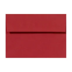 LUX Invitation Envelopes, #4 Bar (A1), Peel & Press Closure, Ruby Red, Pack Of 1,000