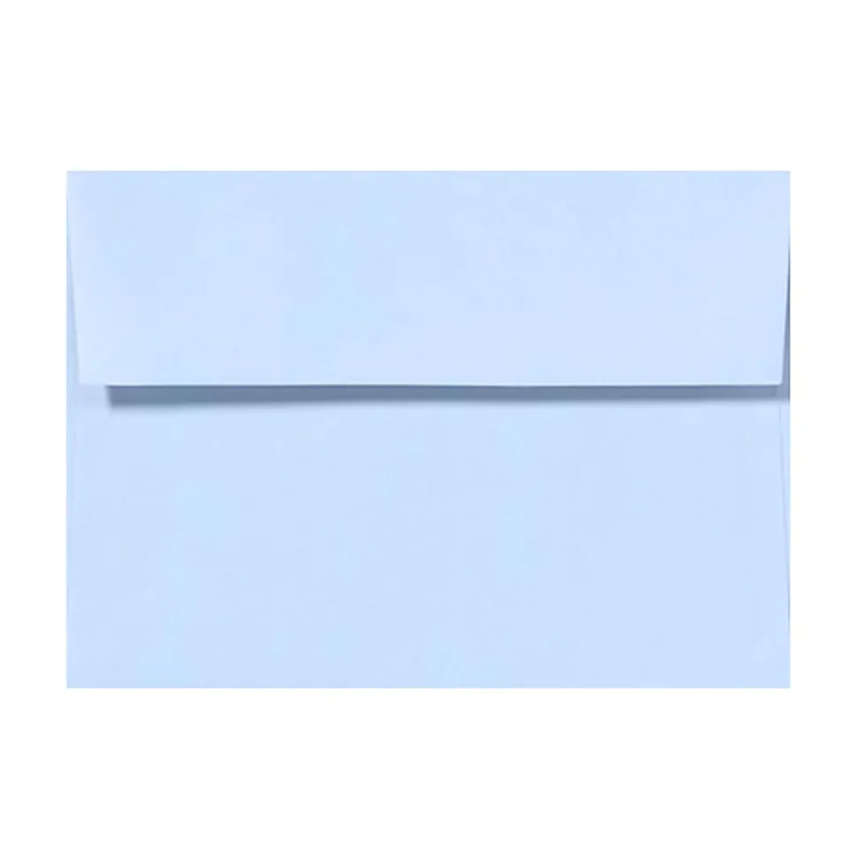 LUX Invitation Envelopes, #4 Bar (A1), Peel & Press Closure, Baby Blue, Pack Of 500