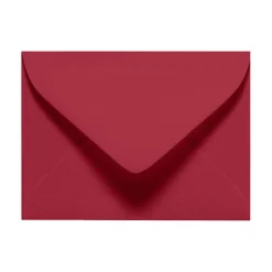 LUX Mini Envelopes, #17, Gummed Seal, Garnet Red, Pack Of 500
