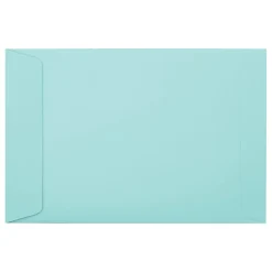 LUX #6 1/2 Open-End Envelopes, Peel & Press Closure, Seafoam, Pack Of 500