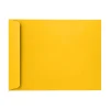 LUX Open-End Envelopes, 6" x 9", Peel & Press Closure, Sunflower Yellow, Pack Of 50