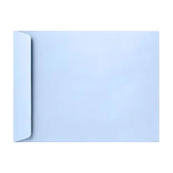 LUX Open-End Envelopes, 6" x 9", Peel & Press Closure, Baby Blue, Pack Of 50