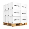LUX #9 1/2 Open-End Window Envelopes, Top Left Window, Gummed Seal, Chocolate, Pack Of 1,000