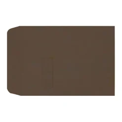 LUX #9 1/2 Open-End Window Envelopes, Top Left Window, Gummed Seal, Chocolate, Pack Of 1,000