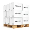 LUX #9 1/2 Open-End Window Envelopes, Top Left Window, Gummed Seal, Chocolate, Pack Of 50