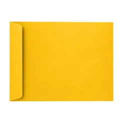 LUX Open-End 10" x 13" Envelopes, Peel & Press Closure, Sunflower Yellow, Pack Of 50