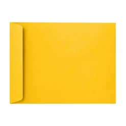LUX Open-End 9" x 12" Envelopes, Peel & Press Closure, Sunflower Yellow, Pack Of 250