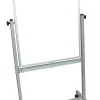 Luxor Double-Sided Magnetic Mobile Dry-Erase Whiteboard, 30" x 40", Aluminum Frame With Gray Finish