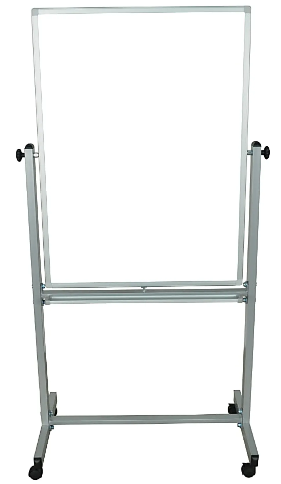 Luxor Double-Sided Magnetic Mobile Dry-Erase Whiteboard, 30" x 40", Aluminum Frame With Gray Finish