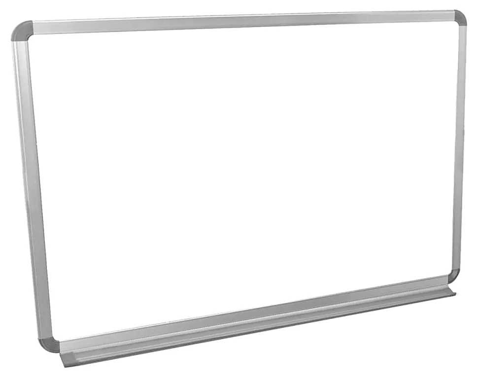 Luxor Magnetic Dry-Erase Whiteboard, 36" x 24", Aluminum Frame With Silver Finish
