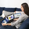 Luxor SideTrak Swivel Triple HD 12.5" Attachable Portable Monitors, Black, Set Of 2 Monitors
